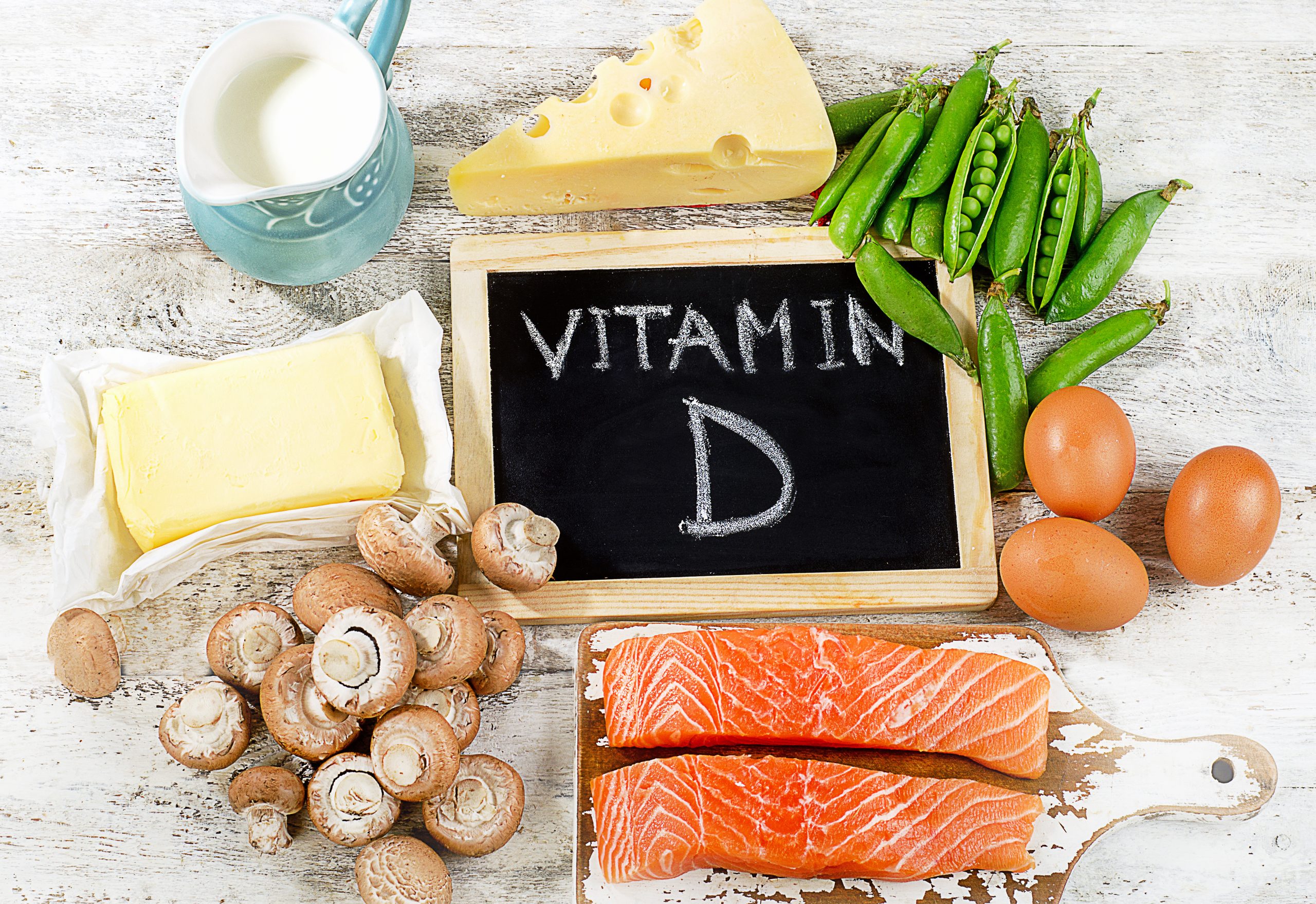Foods rich in vitamin D. Vitamina D